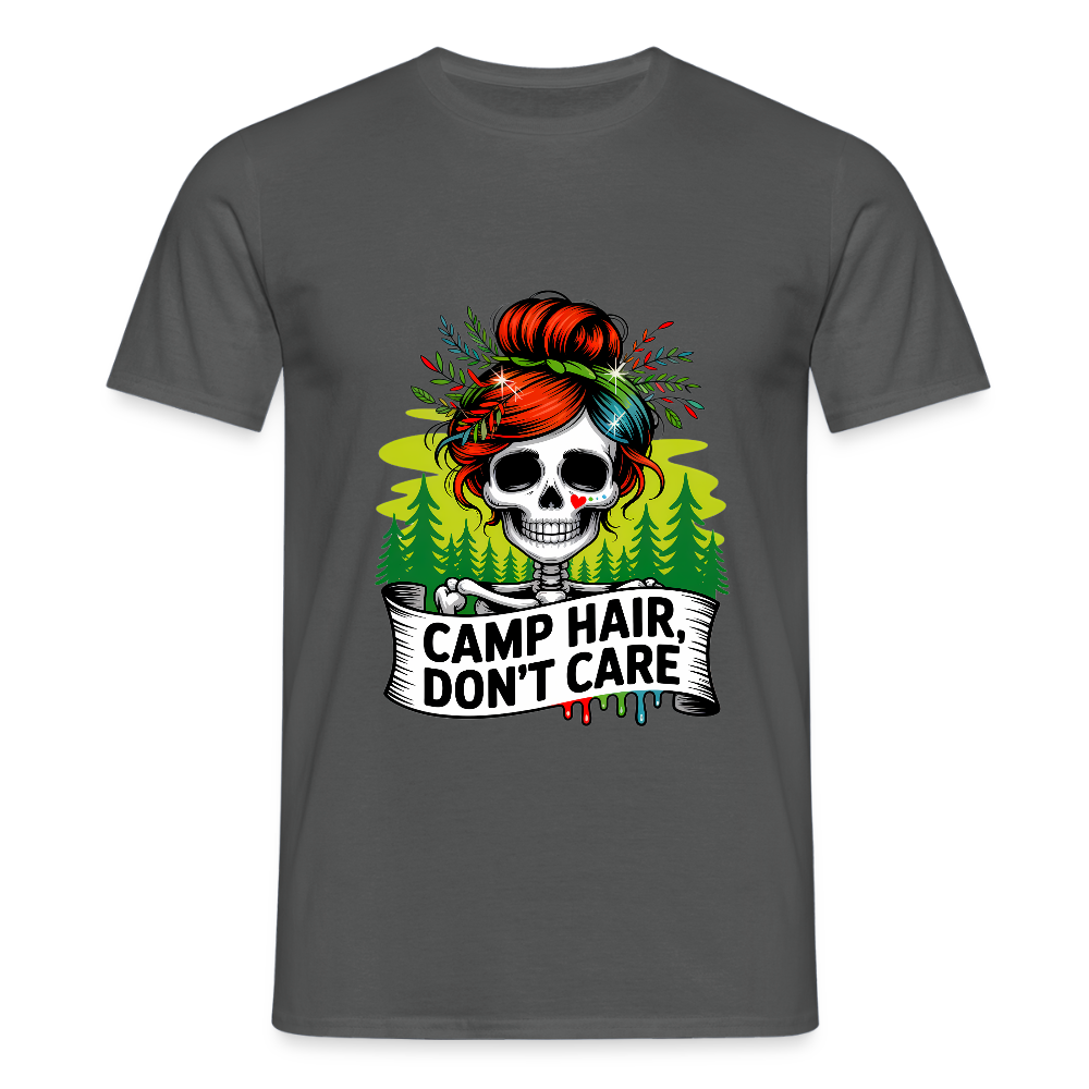 CAMP HAIR, DON´T CARE | Männer T-Shirt - Anthrazit