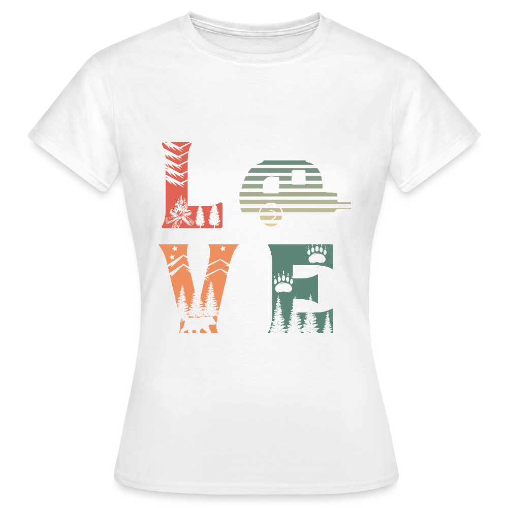 LOVE | Frauen T-Shirt - Weiß