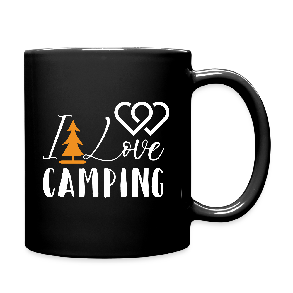 I LOVE CAMPING | Tasse einfarbig - Schwarz