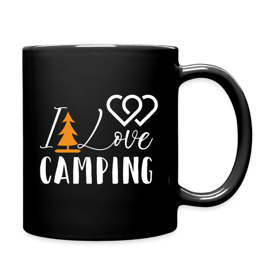 I LOVE CAMPING | Tasse einfarbig - Schwarz