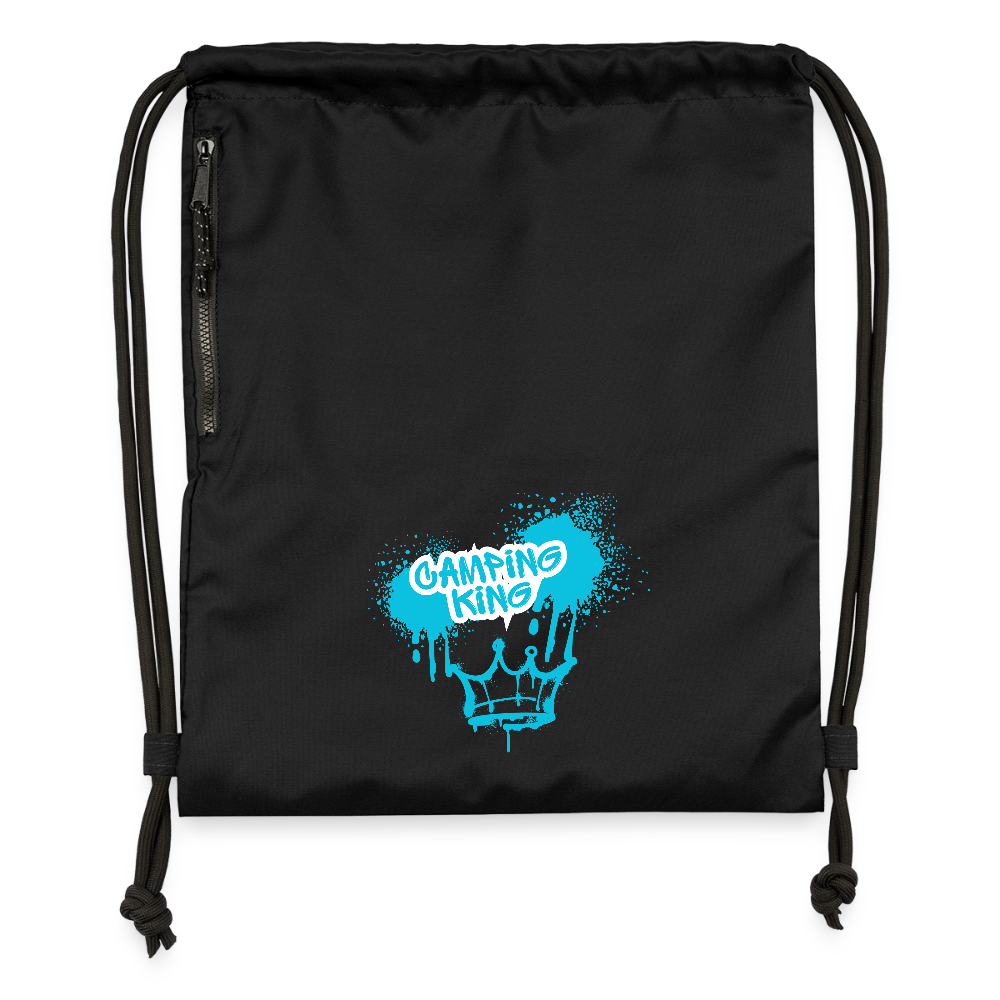 CAMPING KING | Turnbeutel aus Recycling-Material - Schwarz