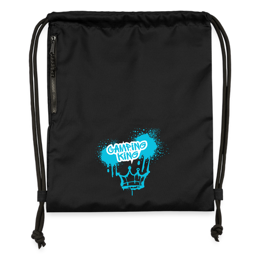 CAMPING KING | Turnbeutel aus Recycling-Material - Schwarz