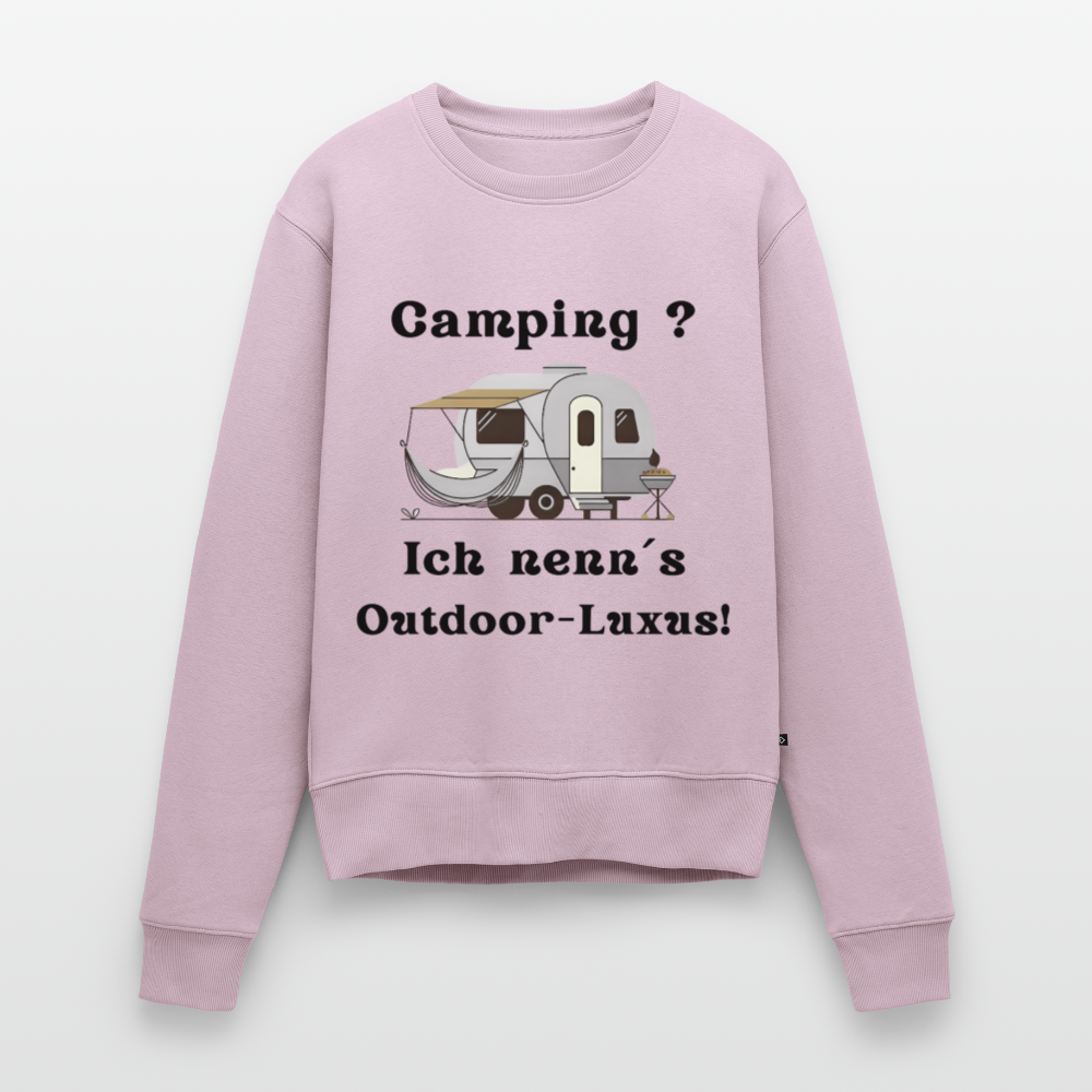 Camping? Ich nenn´s Outdoor - Luxus! | Frauen Premium Pullover - Altrosa
