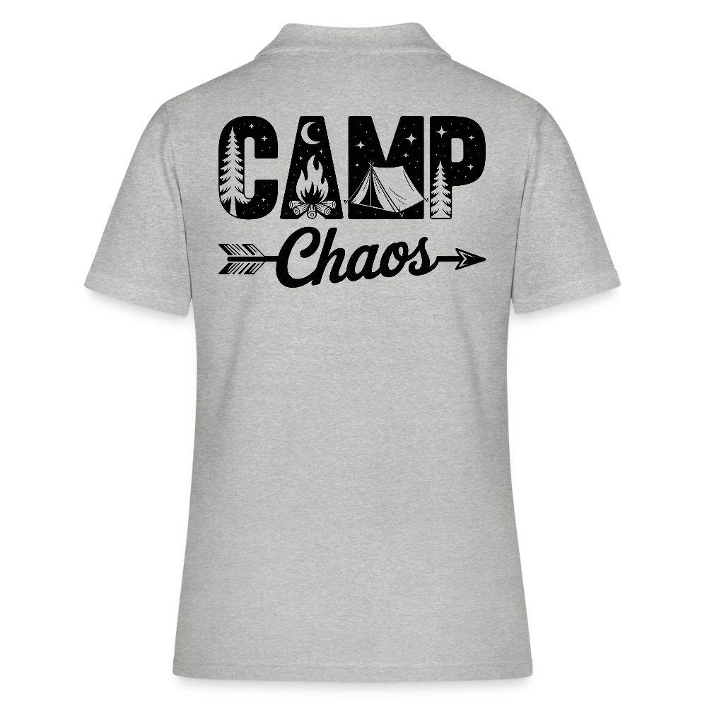 CAMP CHAOS | Frauen Polo Shirt - Grau meliert