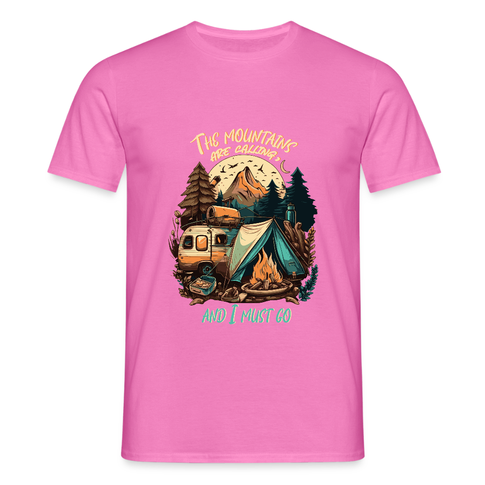 THE MOUNTAINS ARE CALLING | Männer T-Shirt - Pink