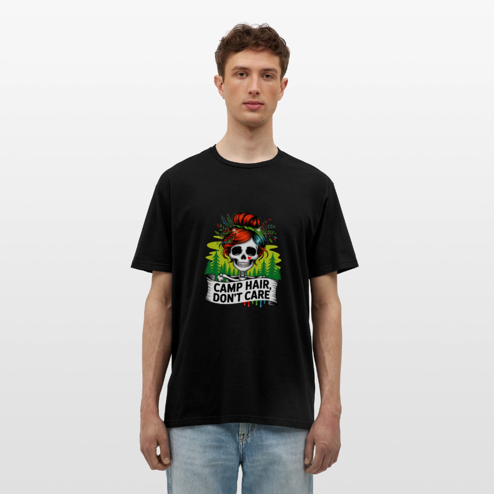 CAMP HAIR, DON´T CARE | Männer T-Shirt - Schwarz