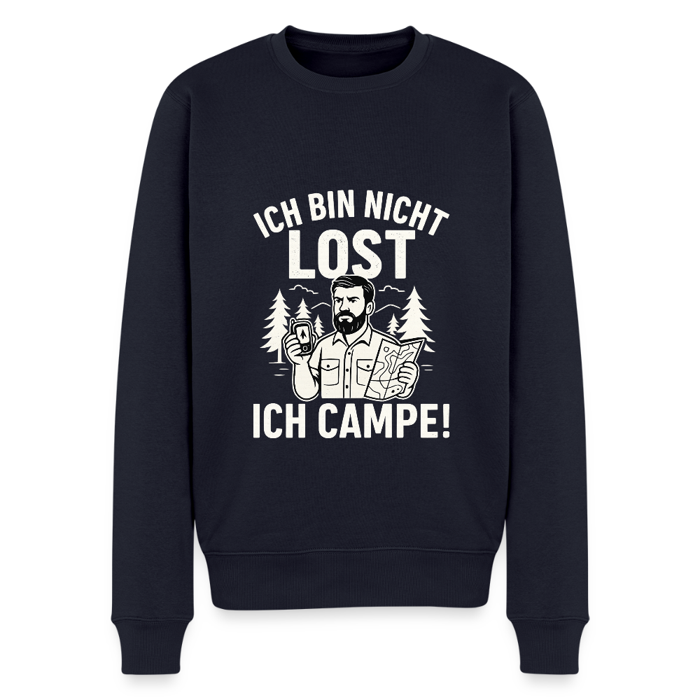 Ich bin nicht lost - ICH CAMPE! |Männer Premium Pullover - Navy