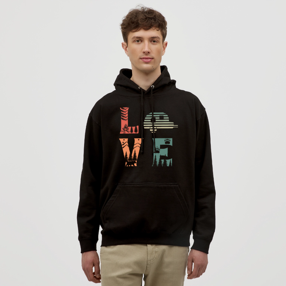 LOVE | Unisex Hoodie - Schwarz