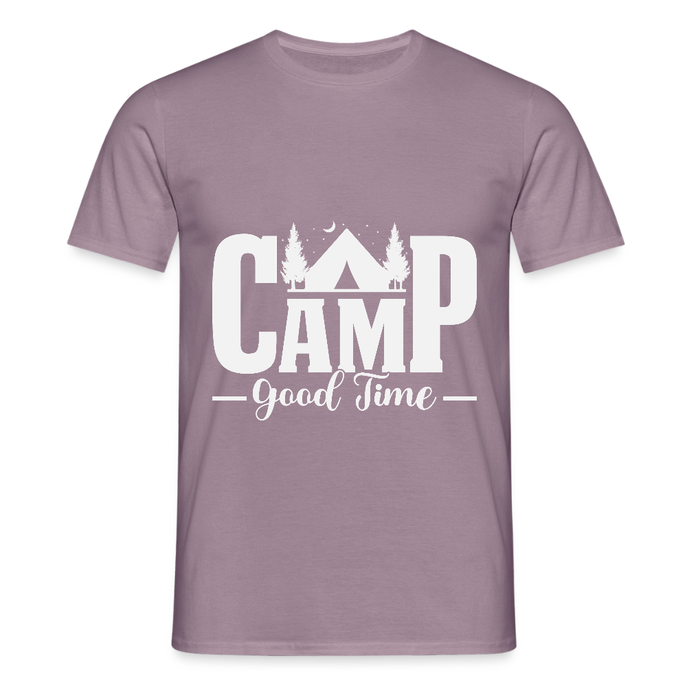 CAMP -GOOD TIME- | Männer T-Shirt - Lilagrau 