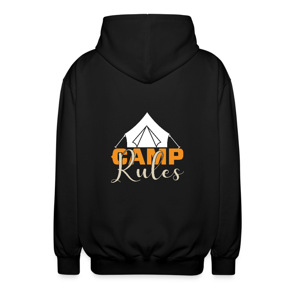 CAMP RULES | Unisex Kapuzenjacke - Schwarz