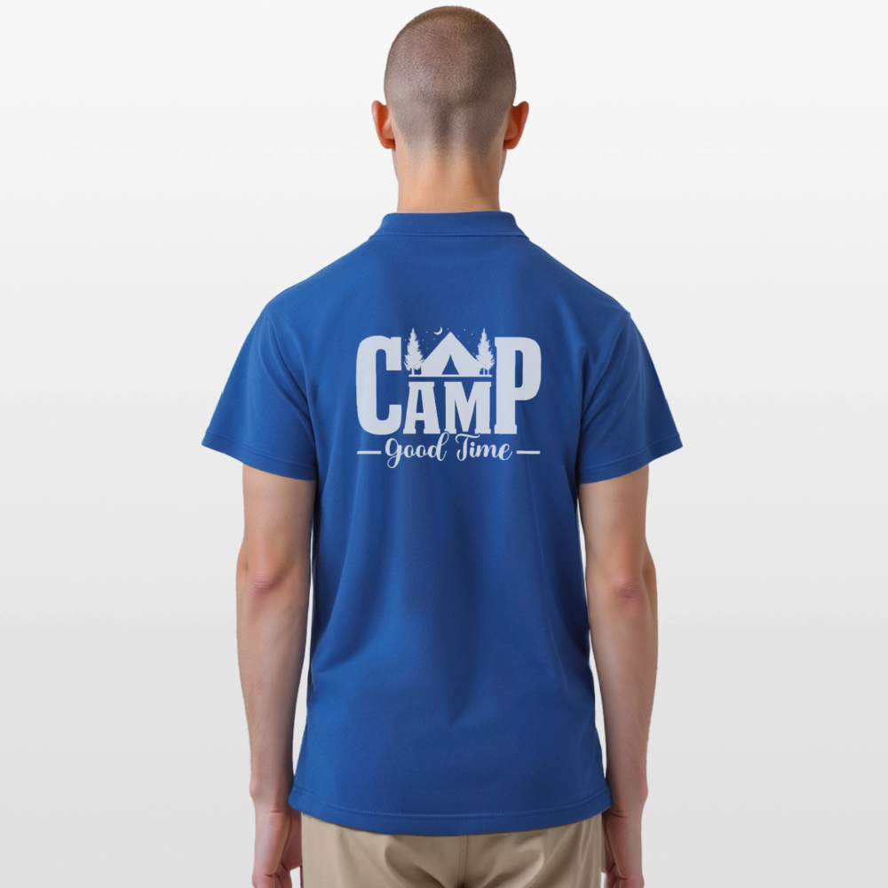 CAMP -GOOD TIME- | Männer Poloshirt - Royalblau