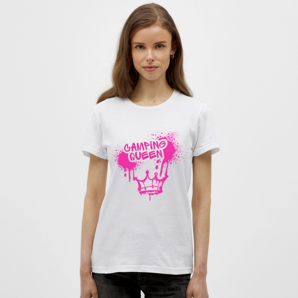 CAMPING QUEEN | Frauen T-Shirt - Weiß