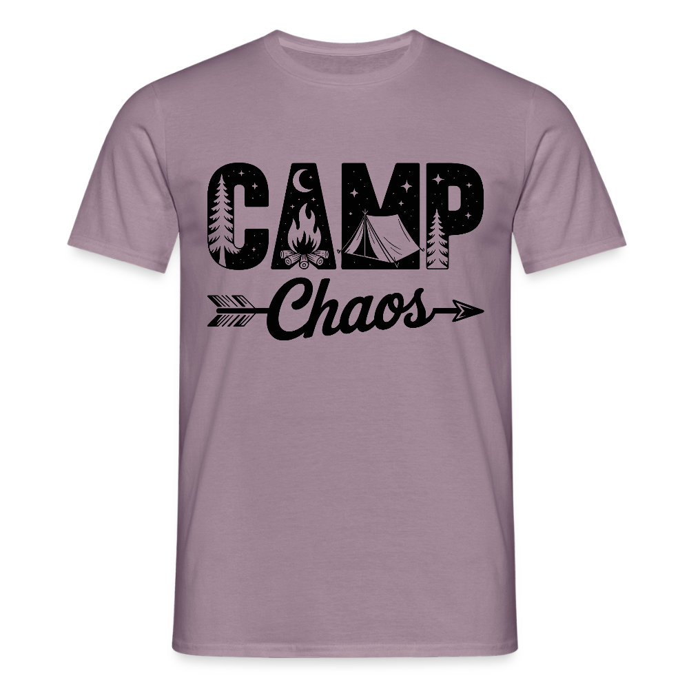 CAMP CHAOS | Männer T-Shirt - Lilagrau 