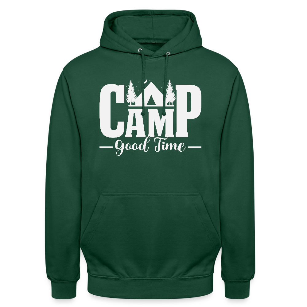 CAMP - GOOD TIME- | Unisex Hoodie - Flaschengrün