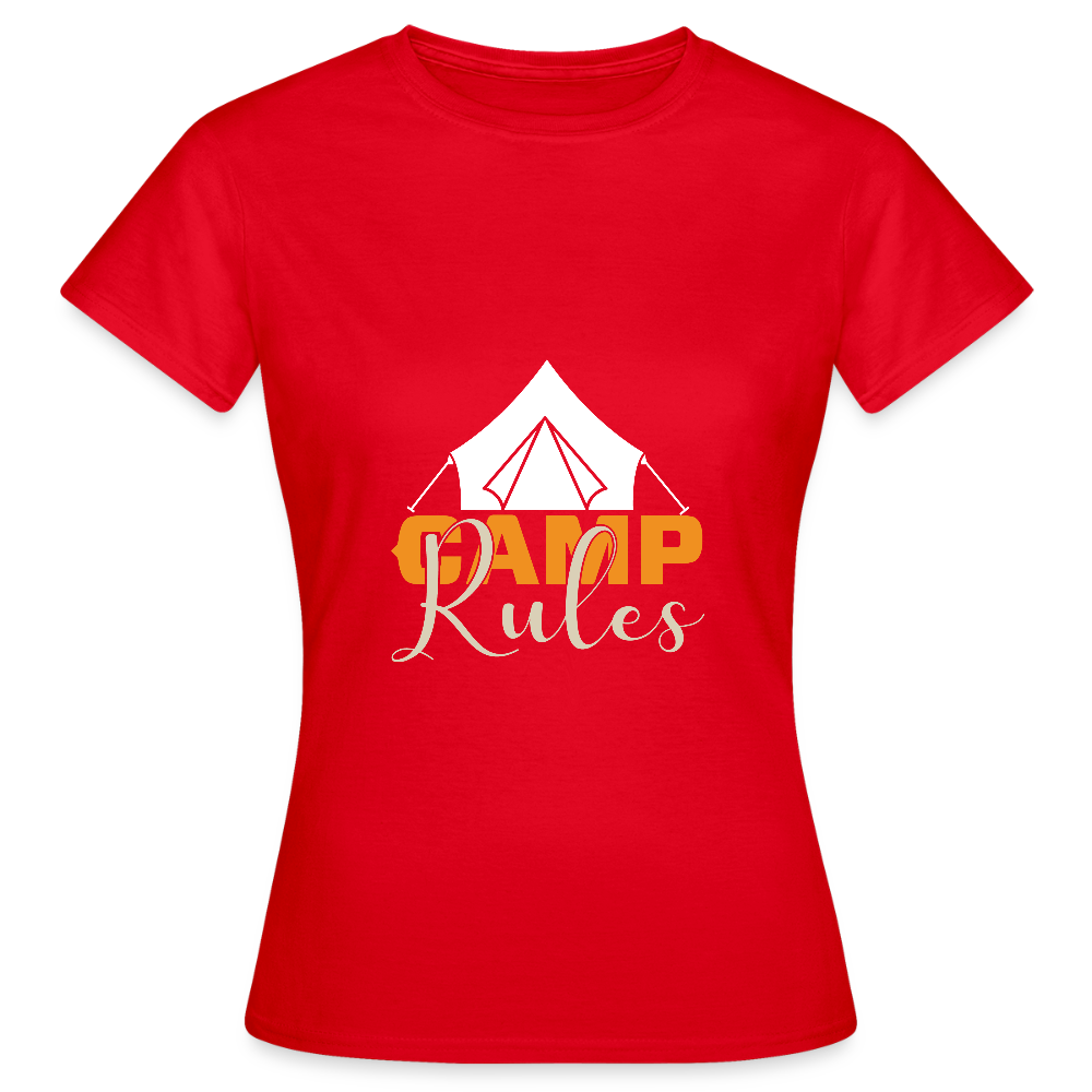CAMP RULES | Frauen T-Shirt - Rot