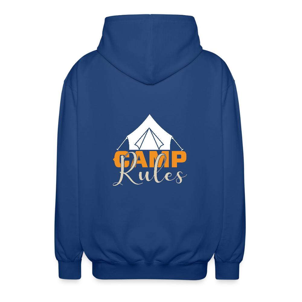 CAMP RULES | Unisex Kapuzenjacke - Royalblau