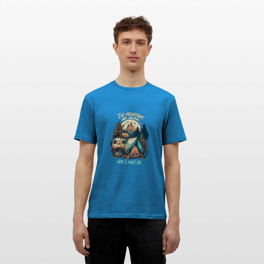 THE MOUNTAINS ARE CALLING | Männer T-Shirt - Royalblau