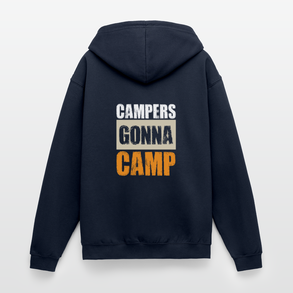 CAMPERS GONNA CAMP | Unisex Kapuzenjacke - Navy