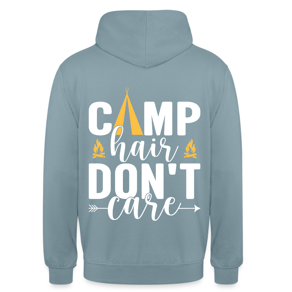 CAMP HAIR DON´T CARE | Unisex Hoodie - Nebelblau