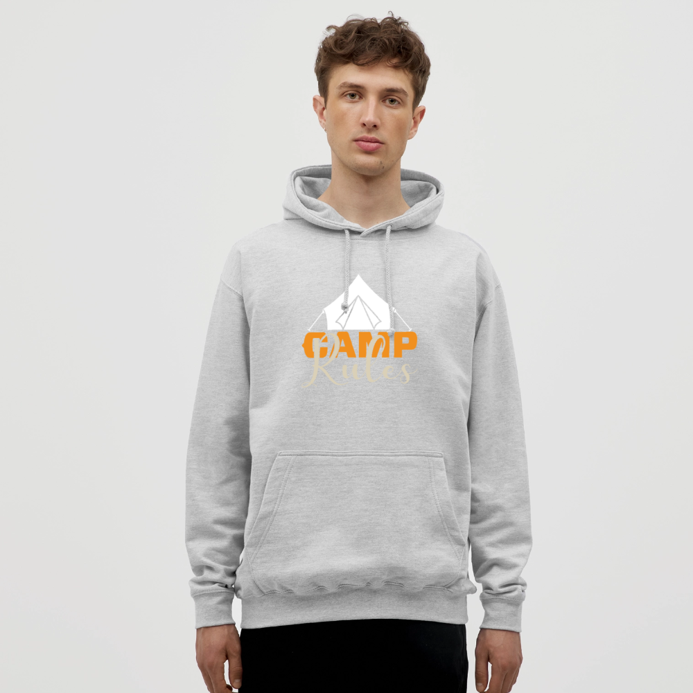 CAMP RULES | Unisex Hoodie - Hellgrau meliert
