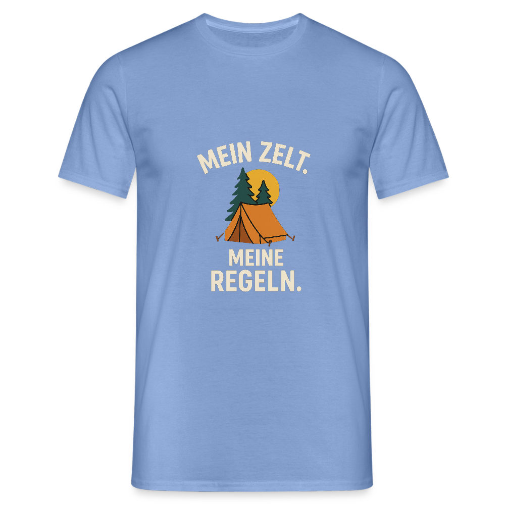 Mein Zelt. Meine Regeln. | Männer T-Shirt - carolina blue