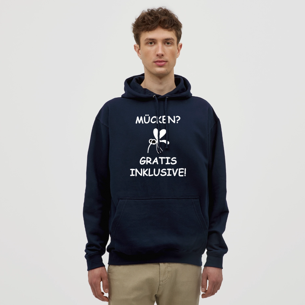 MÜCKEN? GRATIS INKLUSIVE! | Unisex Hoodie - Navy