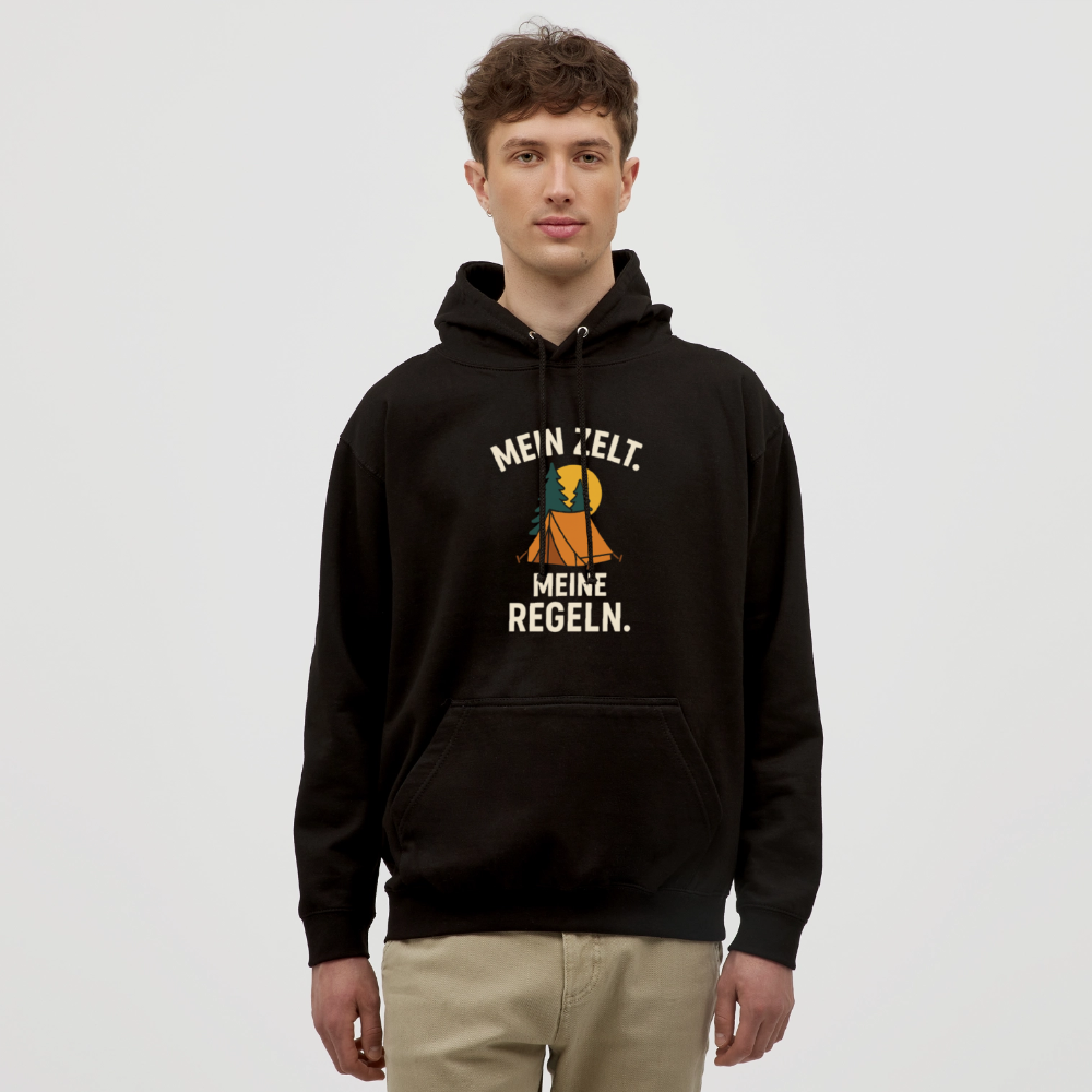 Mein Zelt. Meine Regeln | Unisex Hoodie - Schwarz