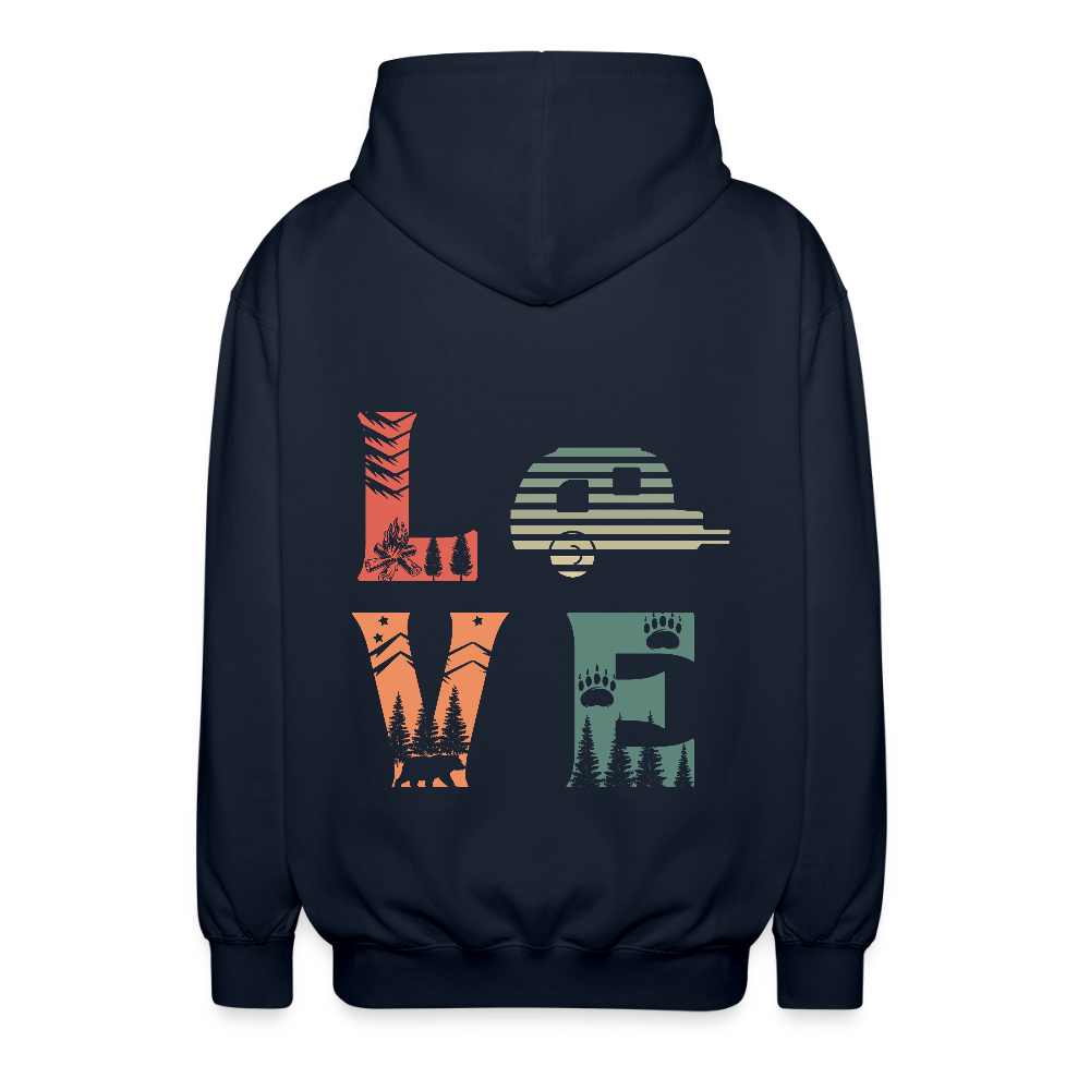LOVE | Unisex Kapuzenjacke - Navy