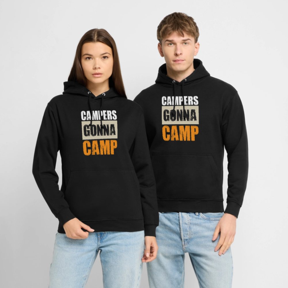 CAMPERS GONNA CAMP | Unisex Hoodie - Schwarz