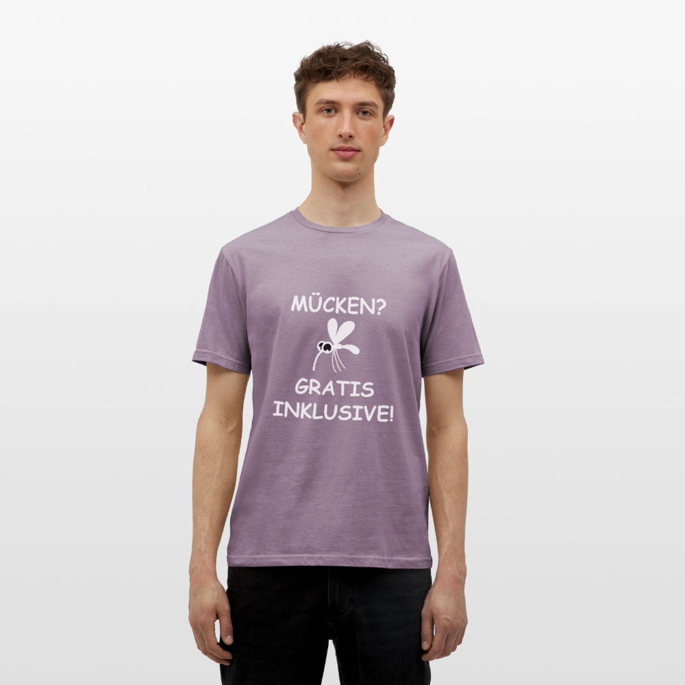 MÜCKEN? GRATIS INKLUSIVE! | Männer T-Shirt - Lilagrau 