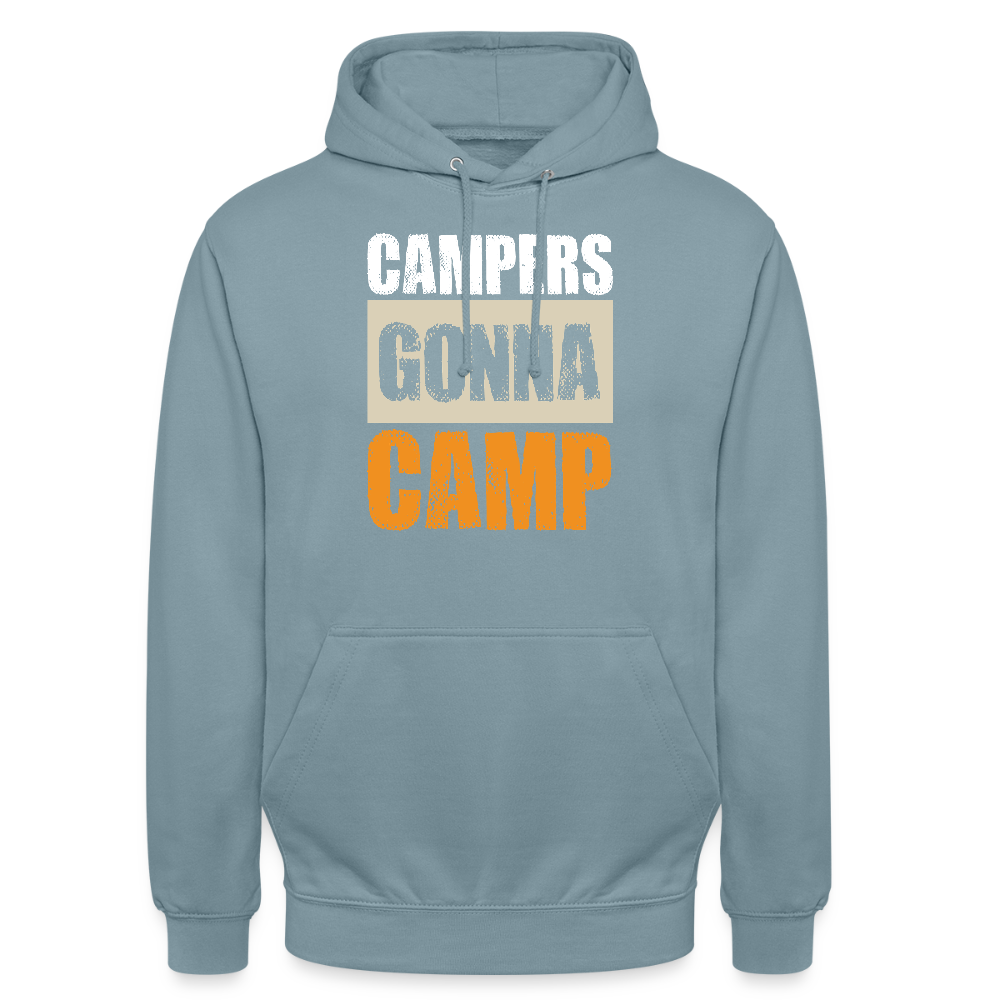 CAMPERS GONNA CAMP | Unisex Hoodie - Nebelblau