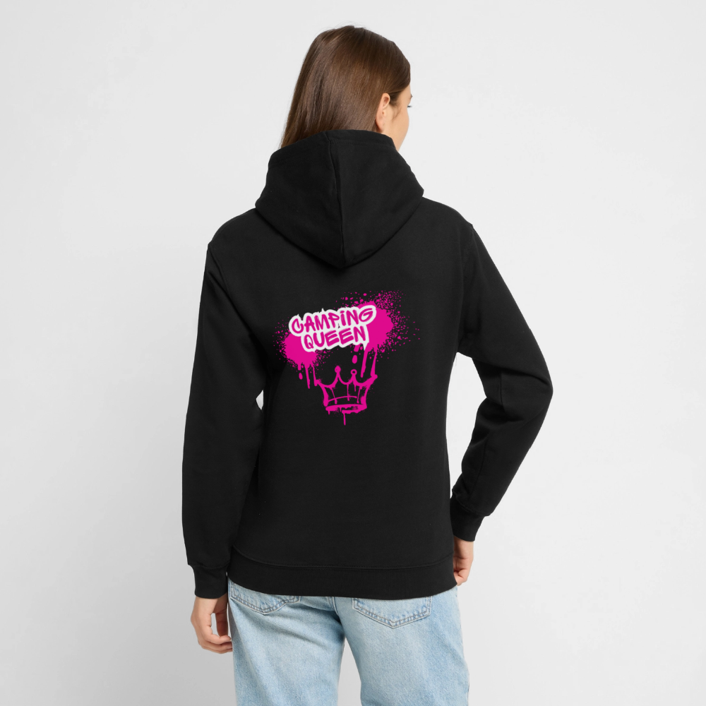 CAMPING QUEEN | Unisex Hoodie - Schwarz