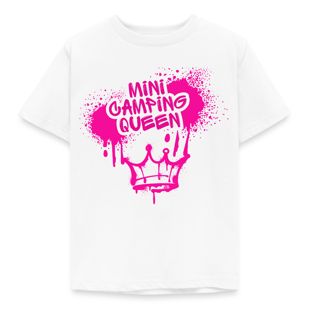 MINI CAMPING QUEEN | Kinder T-Shirt - Weiß