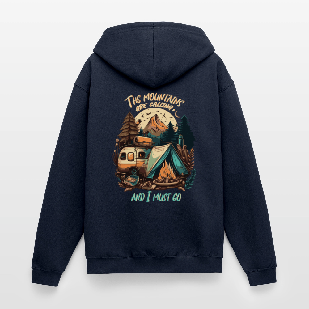 THE MOUNTAINS ARE CALLING | Unisex Kapuzenjacke - Navy