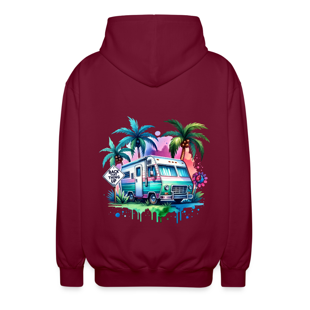Wohnmobil unter Palmen | Unisex Kapuzenjacke - Bordeaux