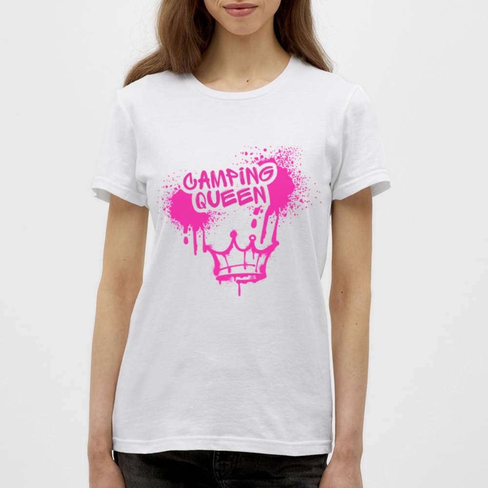 CAMPING QUEEN | Frauen T-Shirt - Weiß