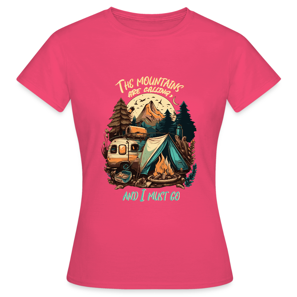 THE MOUNTAINS ARE CALLING | Frauen T-Shirt - Azalea