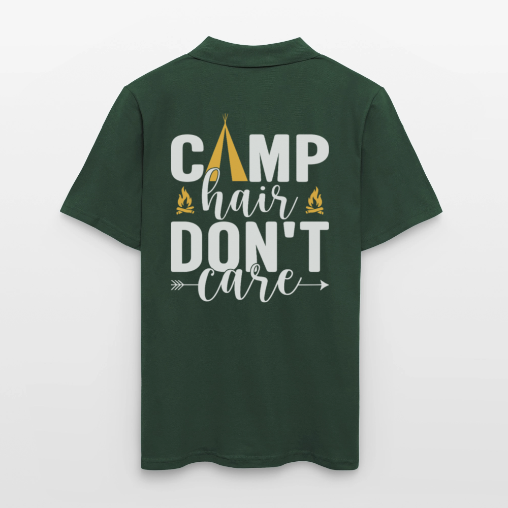 CAMP HAIR DON´T CARE | Männer Poloshirt - Tannengrün