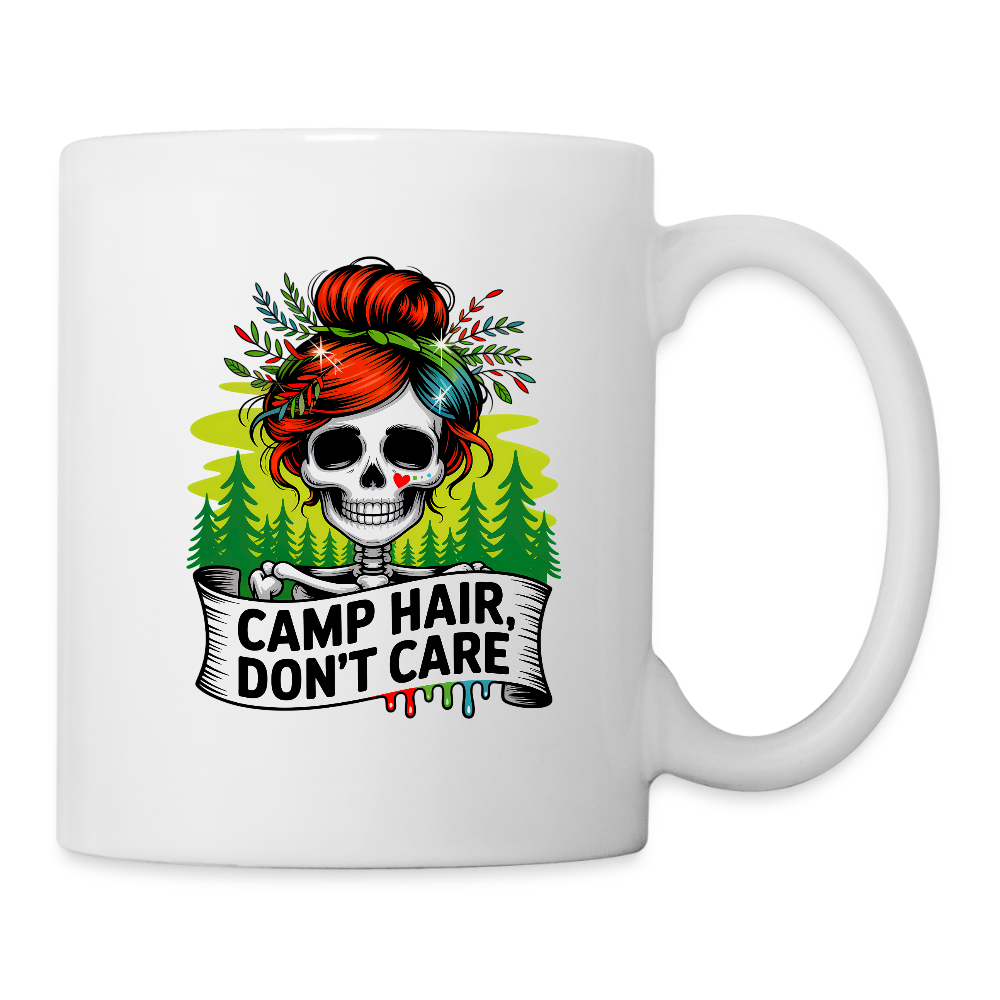 CAMP HAIR, DON´T CARE | Tasse - Weiß