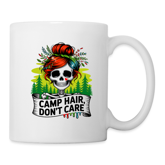 CAMP HAIR, DON´T CARE | Tasse - Weiß