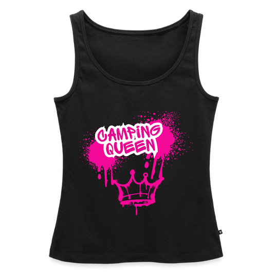 CAMPING QUEEN | Frauen Premium Tank Top - Schwarz