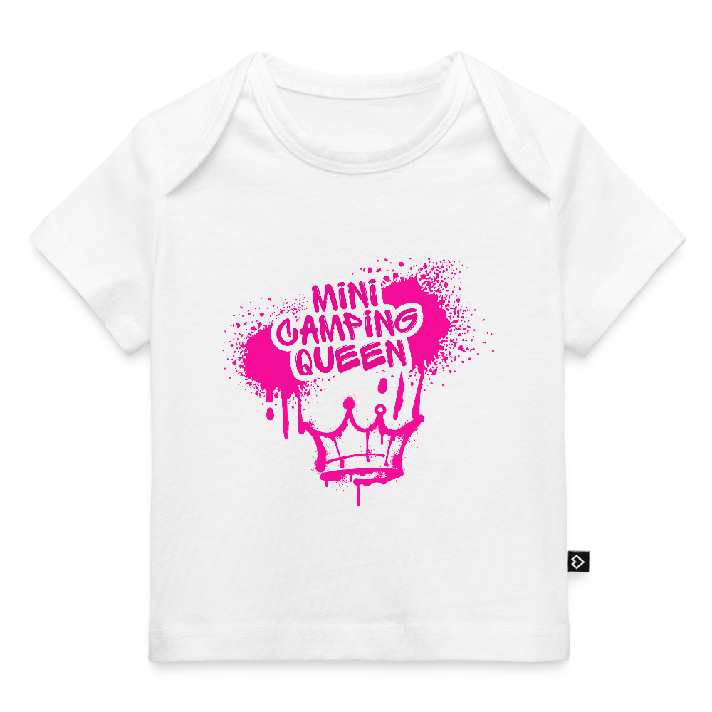 MINI CAMPING QUEEN | Baby Bio-T-Shirt - Weiß