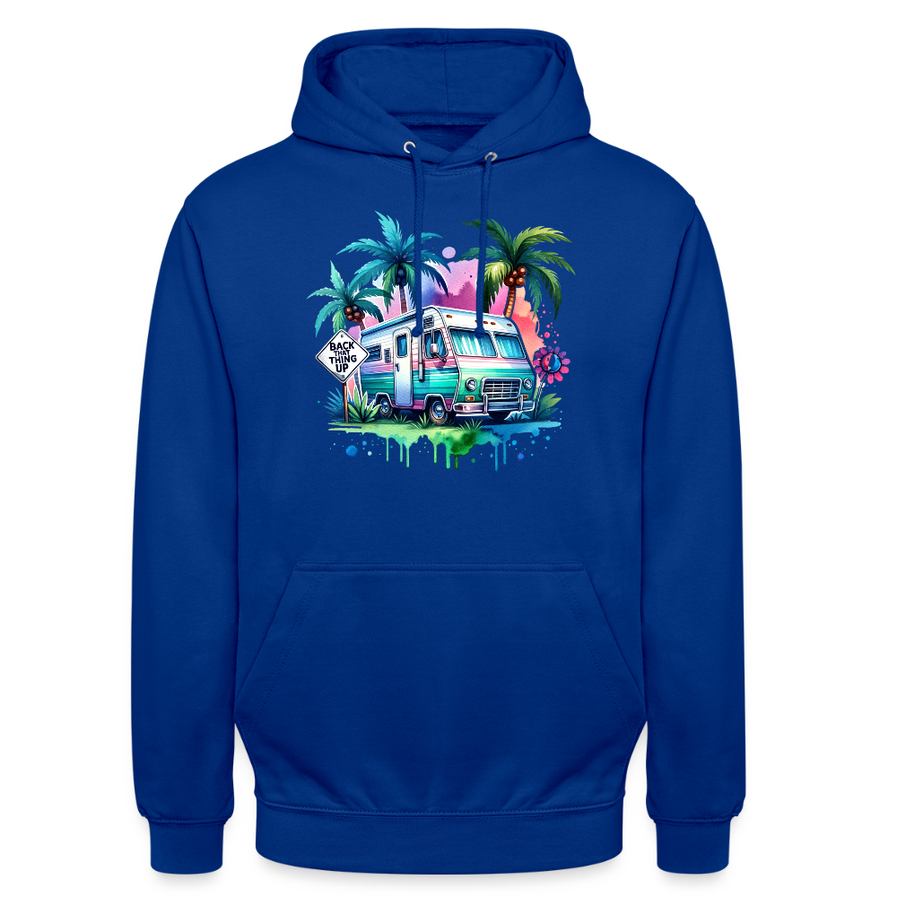 Wohnmobil unter Palmen | Unisex Hoodie - Royalblau