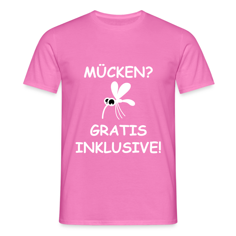 MÜCKEN? GRATIS INKLUSIVE! | Männer T-Shirt - Pink