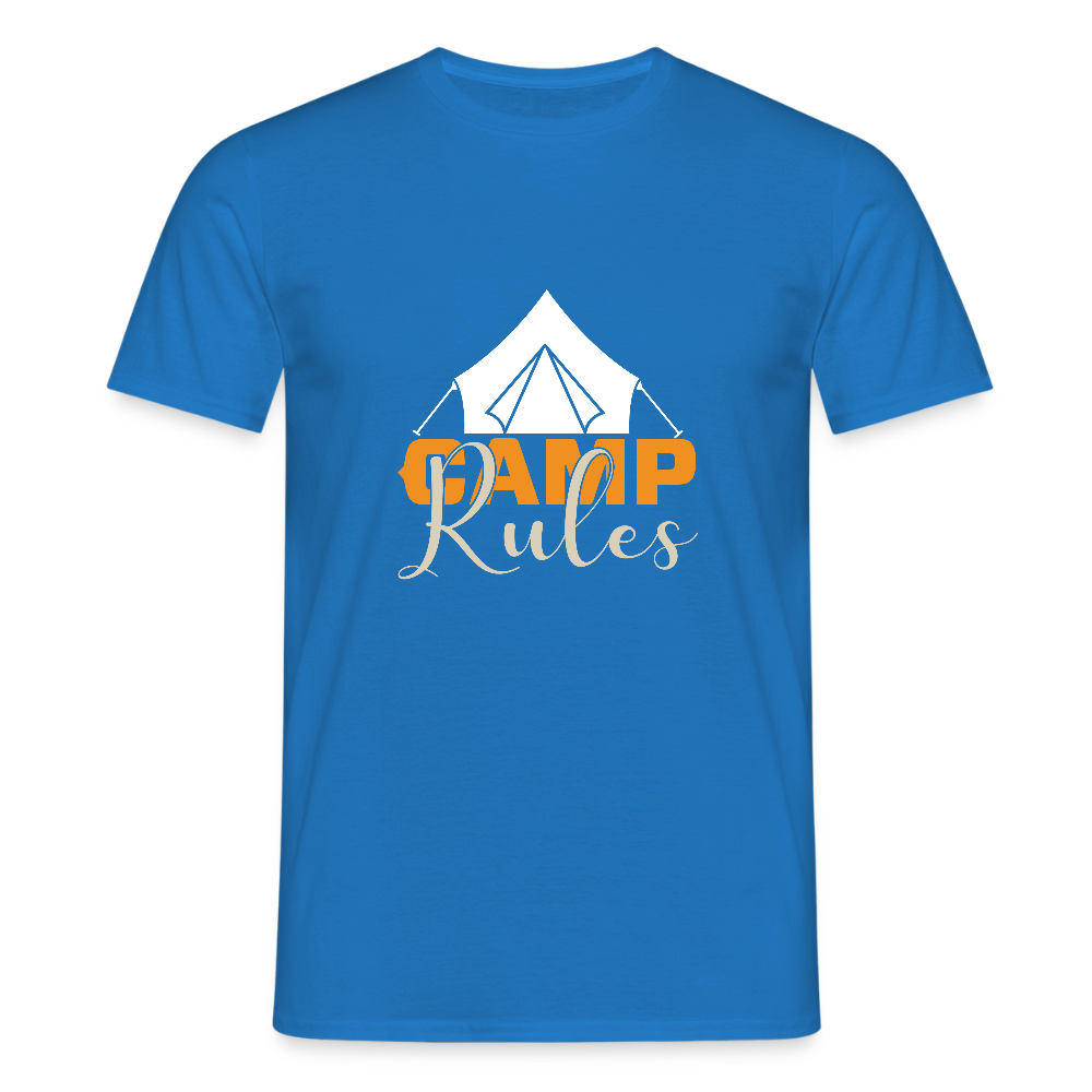 CAMP RULES | Männer T-Shirt - Royalblau