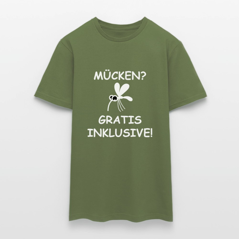 MÜCKEN? GRATIS INKLUSIVE! | Männer T-Shirt - Militärgrün