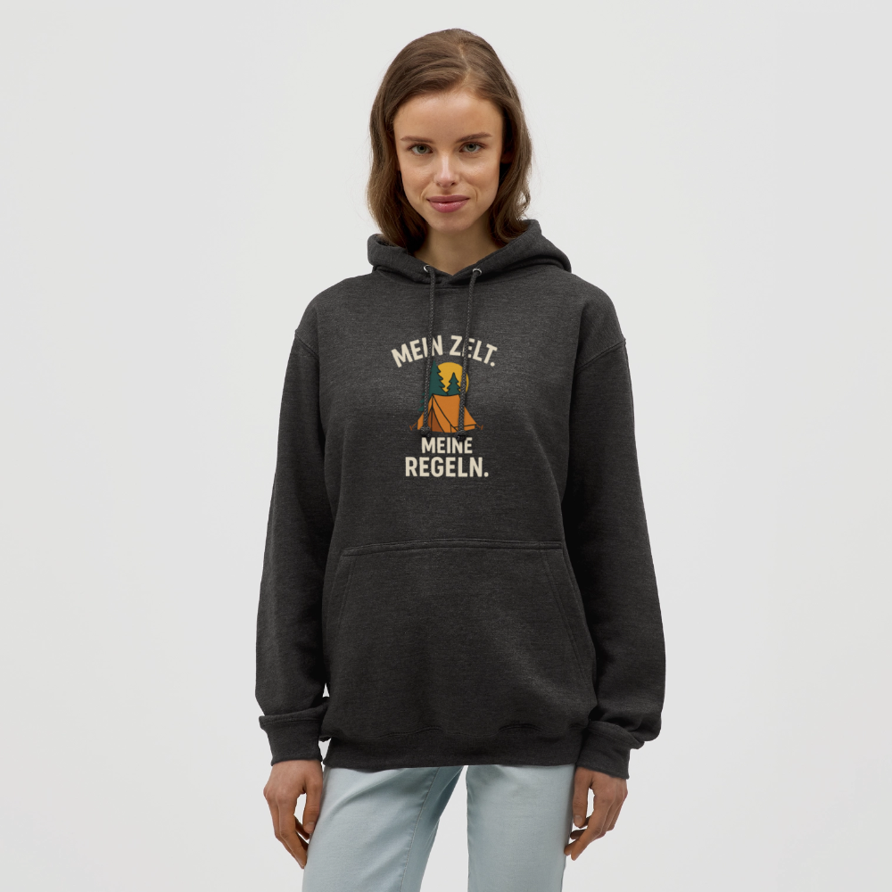 Mein Zelt. Meine Regeln | Unisex Hoodie - Anthrazit