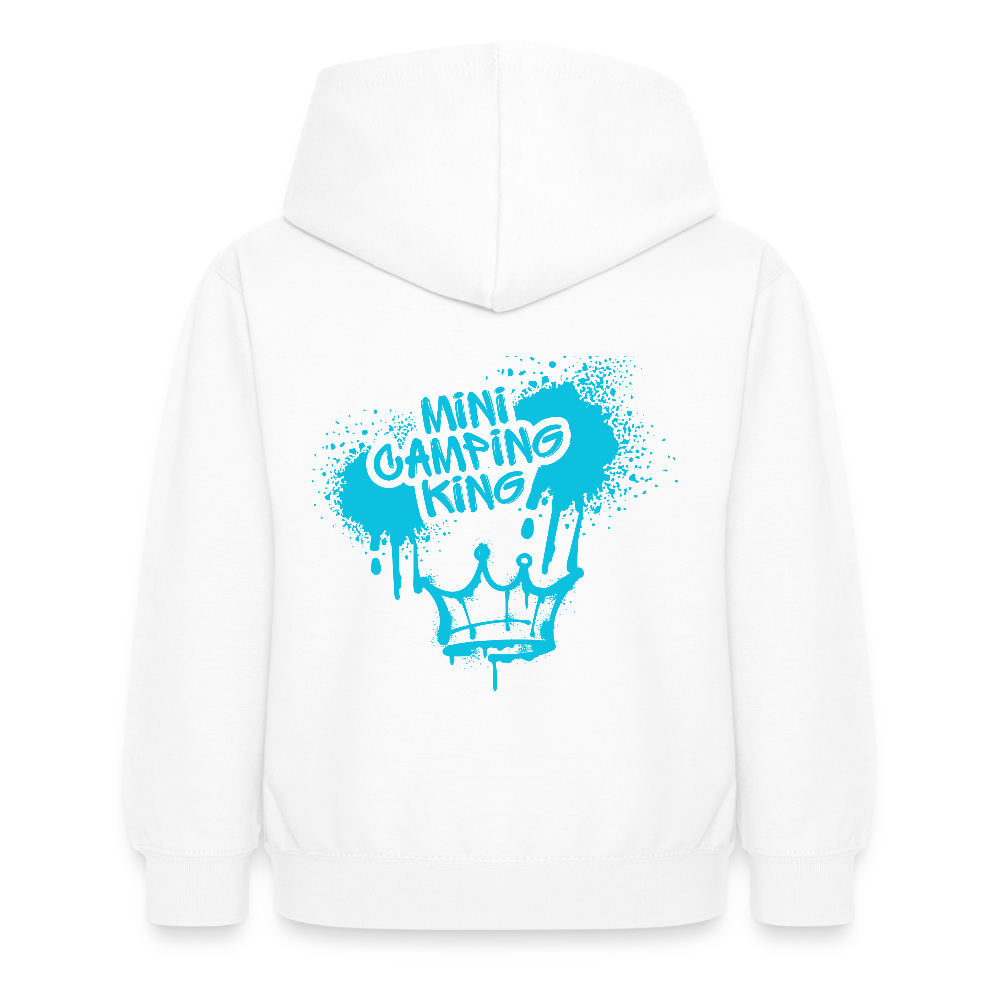 MINI CAMPING KING | Kinder Hoodie - Weiß