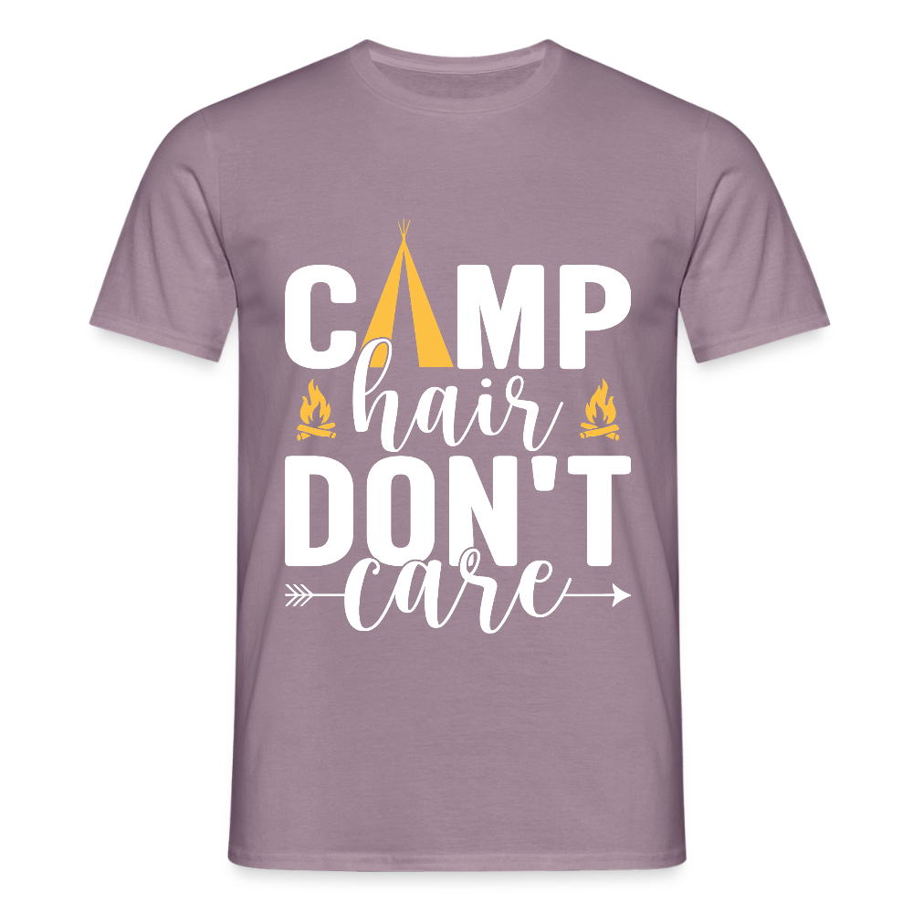 CAMP HAIR DON´T CARE | Männer T-Shirt - Lilagrau 