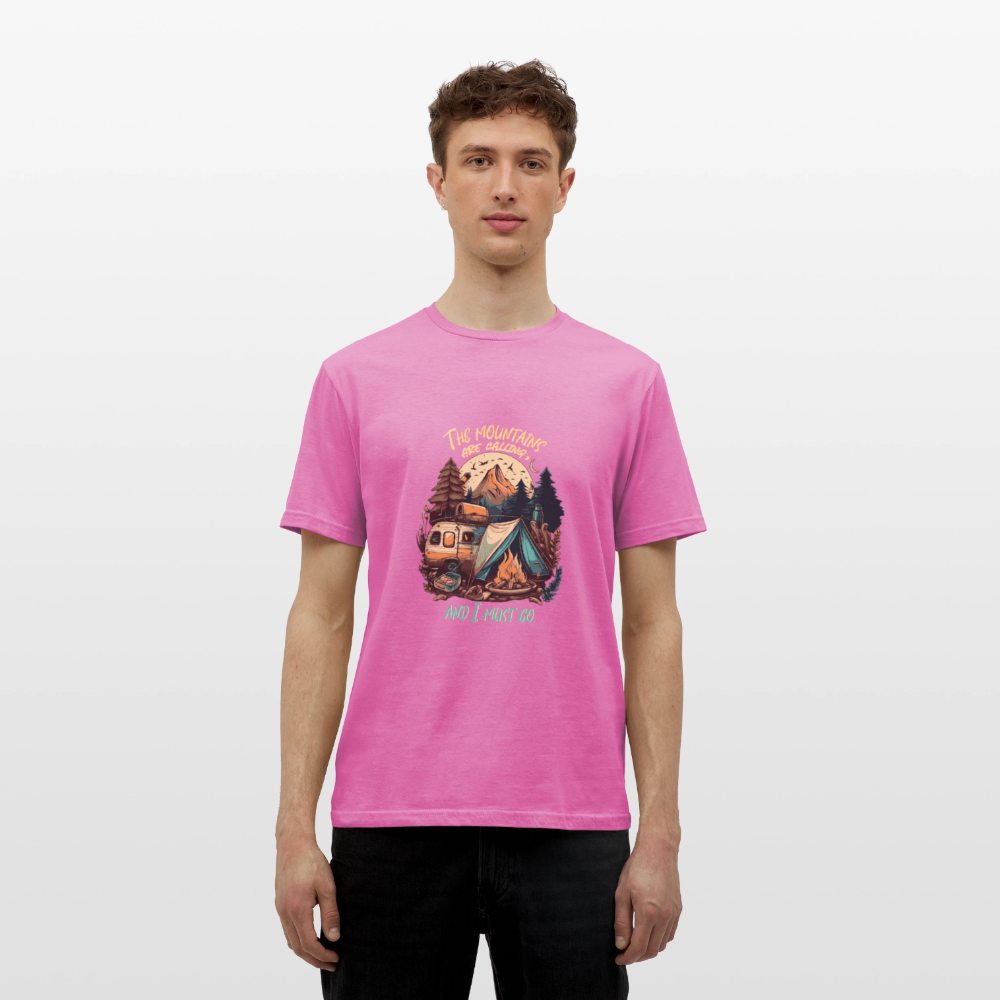 THE MOUNTAINS ARE CALLING | Männer T-Shirt - Pink
